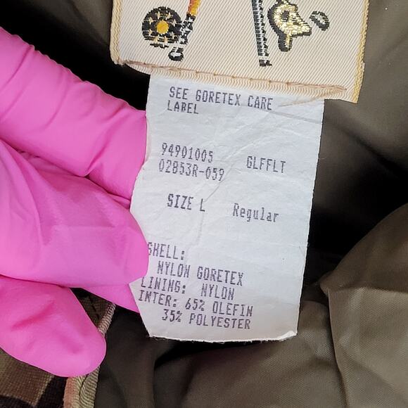 Vintage 90s Cabelas Hunting Jacket Large 26x30 Lined Hunting - Picture 8 of 16